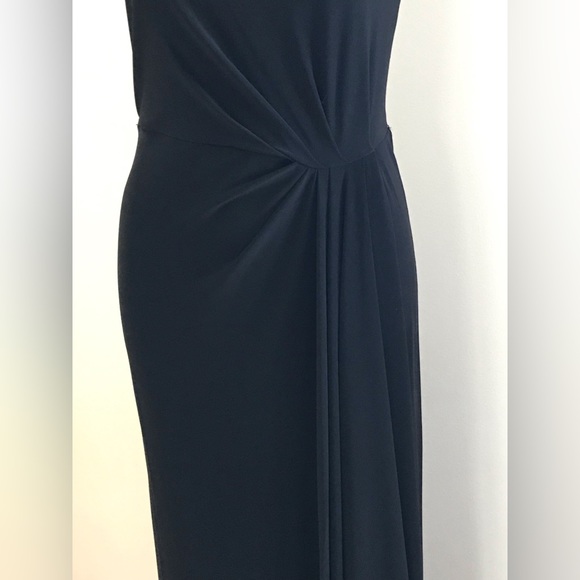 Ralph Lauren Black Maxi Asymmetrical Dress Size 4 - Picture 5 of 7